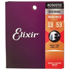 Elixir HD 80/20 Bronze Nanoweb Light 13 - 53 Acoustic Strings